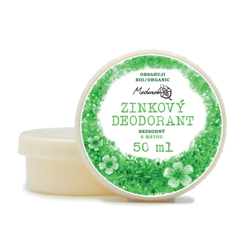 Zinkový dezodorant sladká mäta Medarek - Objem: 50 ml