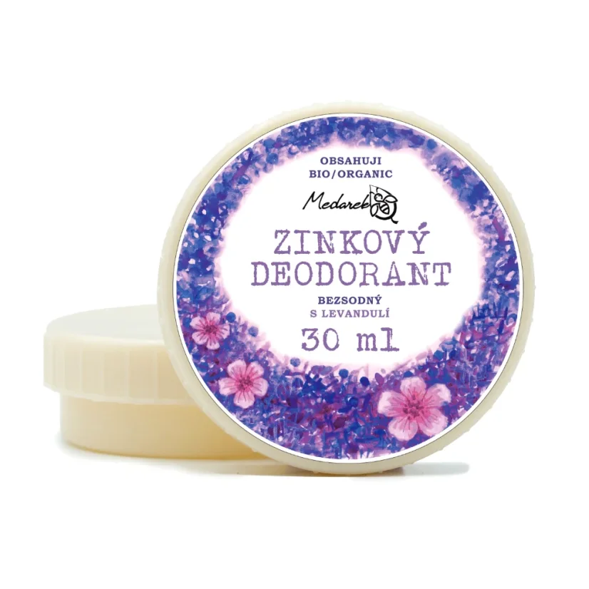 Zinkový deodorant s levandulí Medarek - Objem: 30 ml