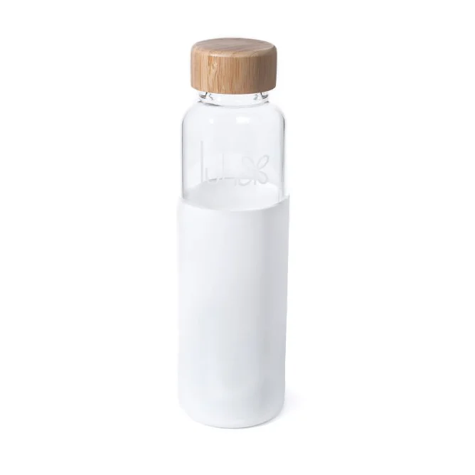 Borosilikátová skleněná láhev, LUHA, objem 600 ml - Barva: bílá