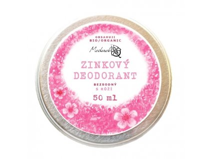 zinkový deodorant ruža Medarek