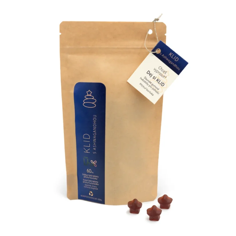 Klid - s Ashwagandhou, gumové vitamíny pre vnútornú pohodu - Počet balení: 3 balenia - najlepšia cena