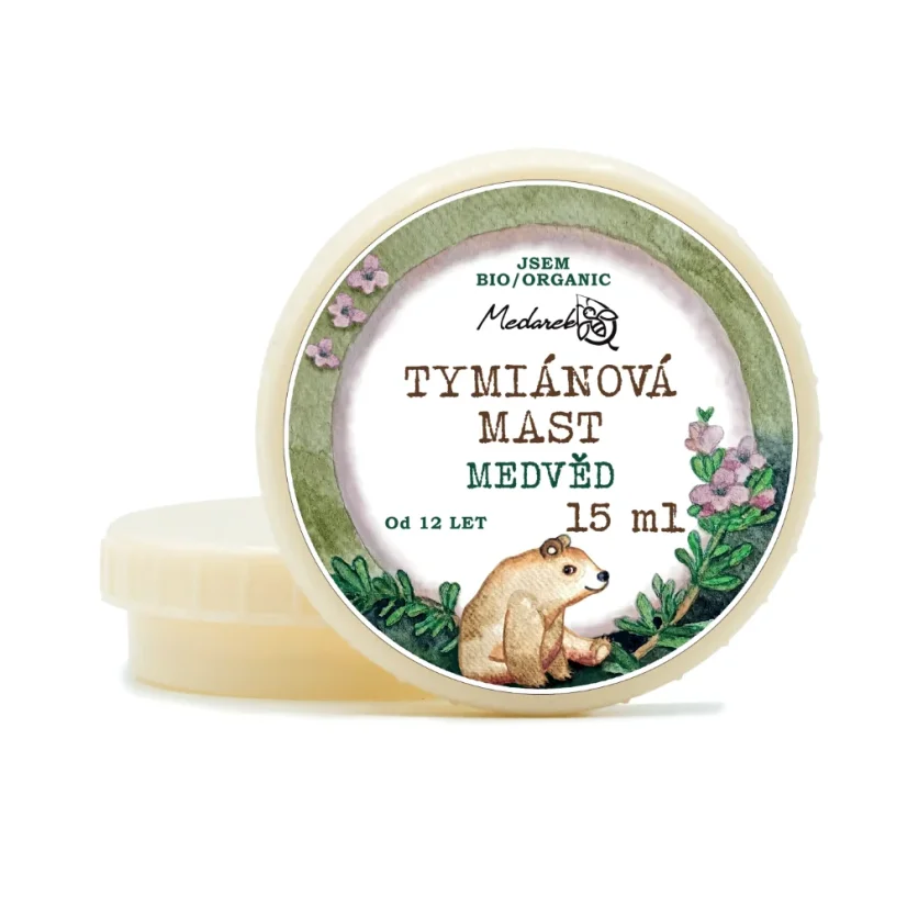 Tymiánová masť Medveď Medarek - Objem: 15 ml