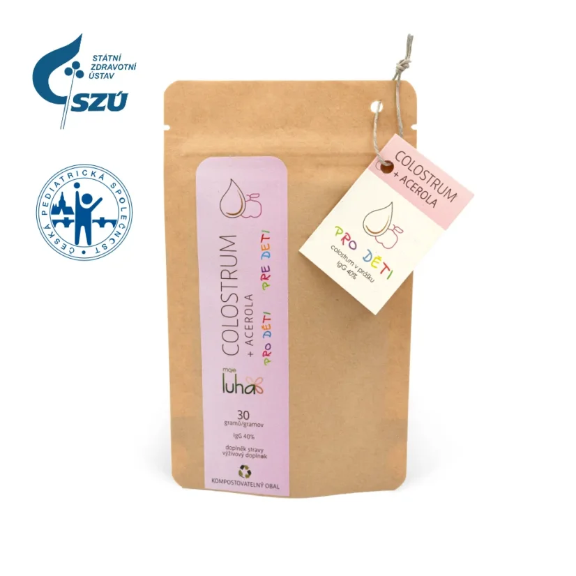 Colostrum s Acerolou pre deti, 30 gramov, prášok