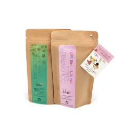 Colostrum s Acerolou pre deti, 30 gramov a Probiotiká obohatené o vitamíny B3 B5 B6, 30 hviezdičiek, zvýhodnená cena