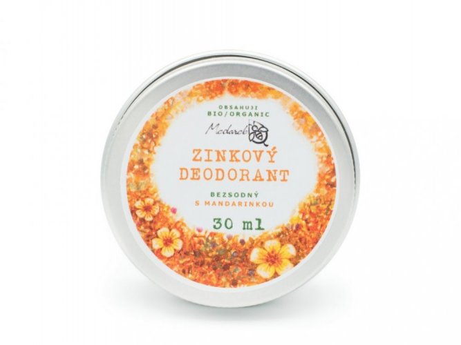 Zinkový dezodorant s mandarínkou Medarek - Objem: 30 ml