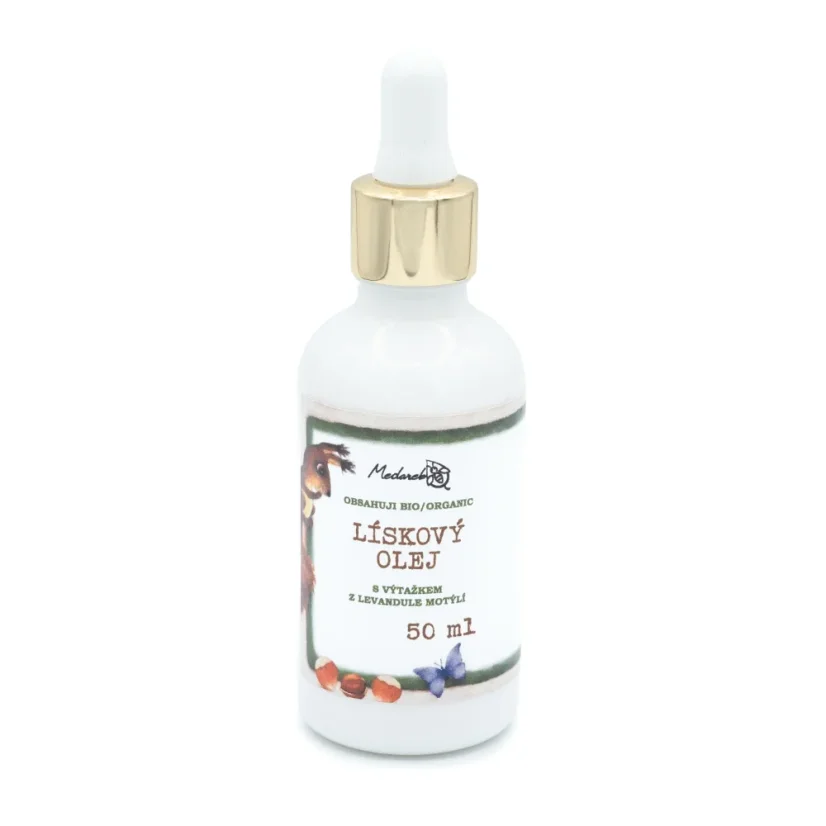 Lieskový olej s výťažkom z levandule motýlej Medarek - Objem: 30 ml
