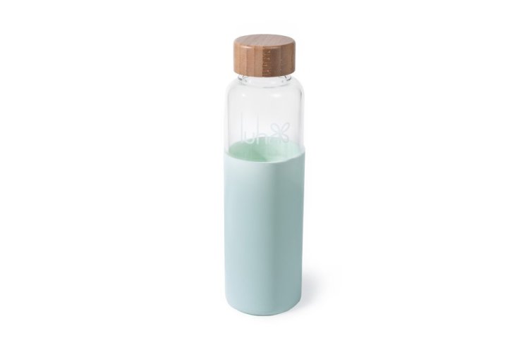 Láhev z borosilikátového skla, zelená, 600 ml, MojeLuha