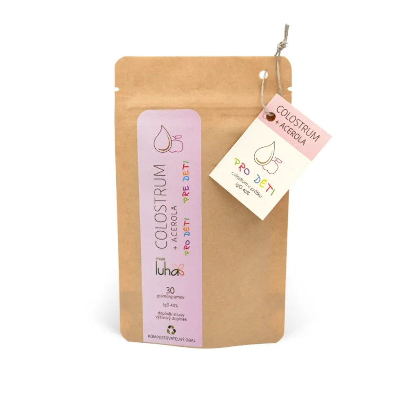 Colostrum s Acerolou pro děti, IgG 40%, 30 gramů