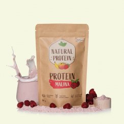 Přírodní proteinový nápoj s pravými malinami, 350 g, Naturalprotein