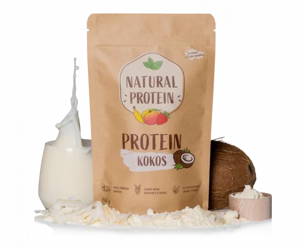 Bezlaktózový proteinový nápoj s pravým BIO kokosem, 350 g, Naturalprotein