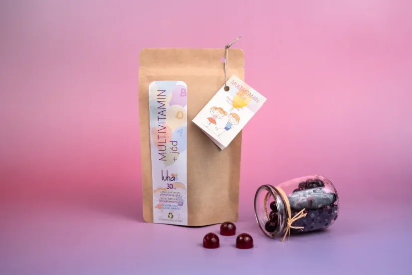 Multivitamin s jódem, vhodný pro děti, 30 ks - Počet balení: 3 balení - nejlepší cena
