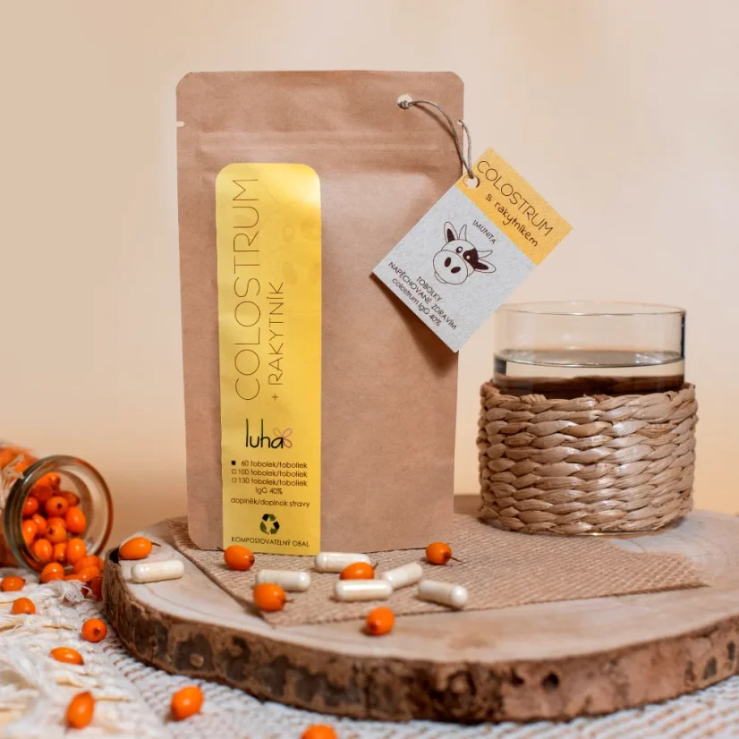 Colostrum s rakytníkom, IgG 40%, 100 toboliek